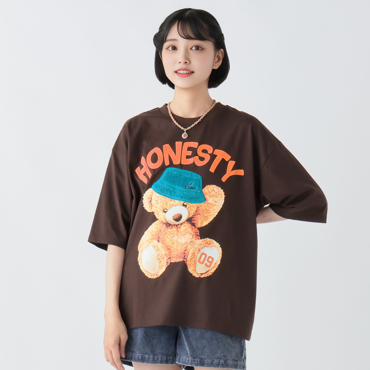 くまボア帽子付7分袖 レディス Doublefocus (ダブルフォーカス