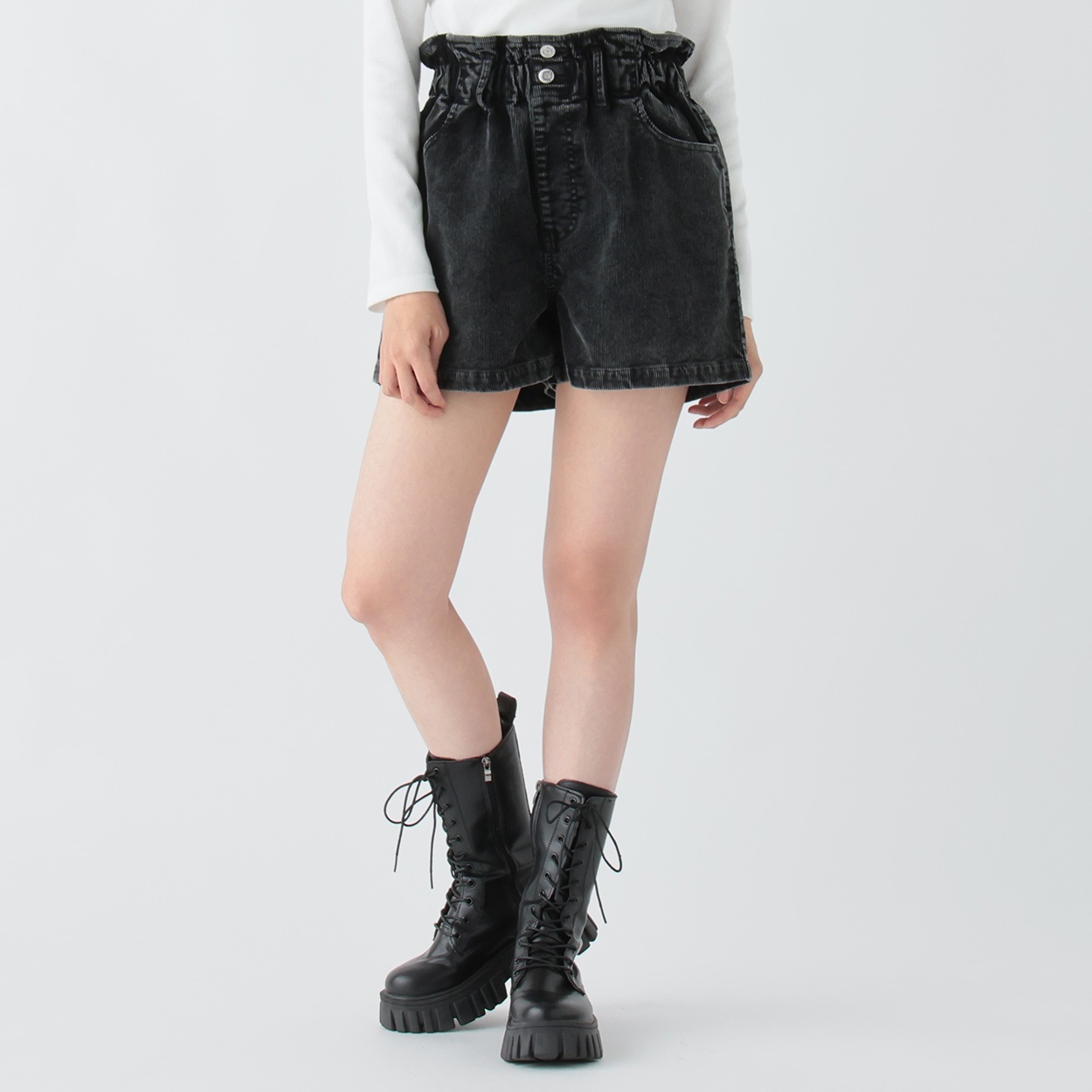 コーデュロイショートパンツ レディス Doublefocus (ダブルフォーカス