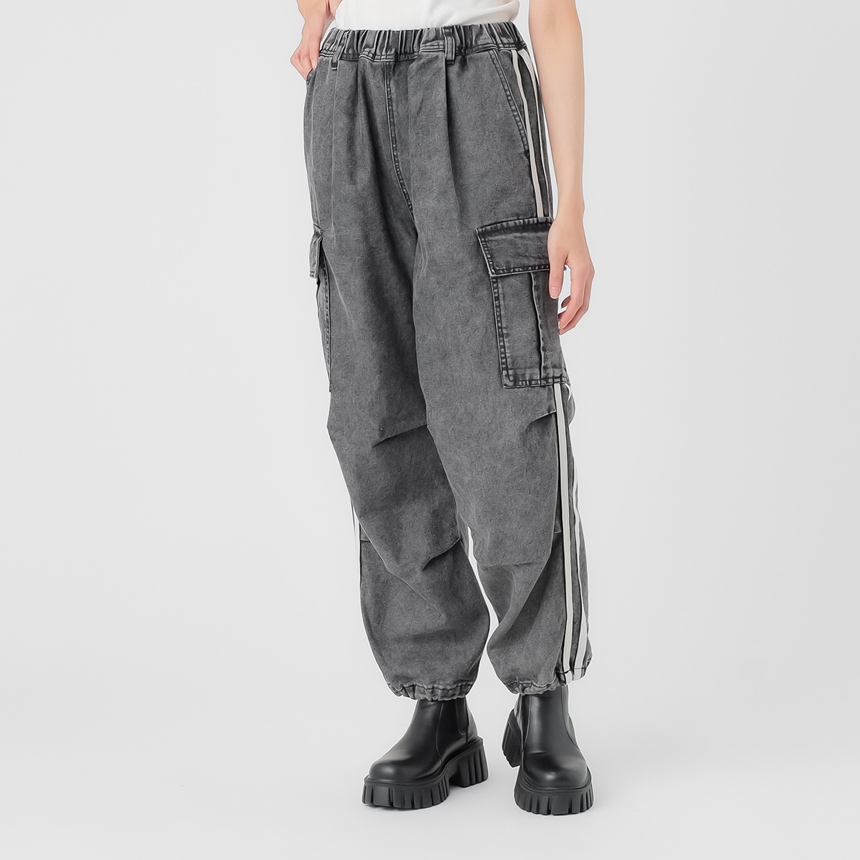 ワイドカーゴパンツ(春夏) レディス Doublefocus(ダブルフォーカス