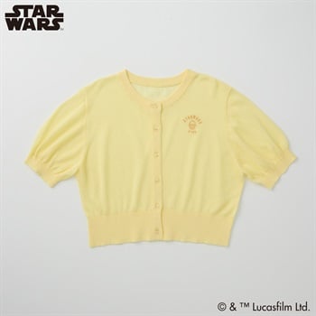 スター・ウォーズ レーヨン混シアー半袖カーディガン レディス Doublefocus(ダブルフォーカス)(ウスキイロ-S)