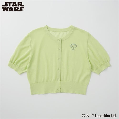 スター・ウォーズ レーヨン混シアー半袖カーディガン レディス Doublefocus(ダブルフォーカス)(ウスミドリ-S)