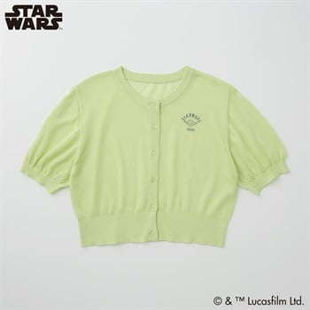 スター・ウォーズ レーヨン混シアー半袖カーディガン レディス Doublefocus(ダブルフォーカス)(ウスミドリ-S)