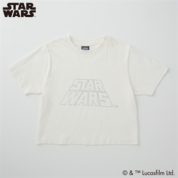 スター・ウォーズ ストーンロゴ短丈半袖Tシャツ レディス Doublefocus