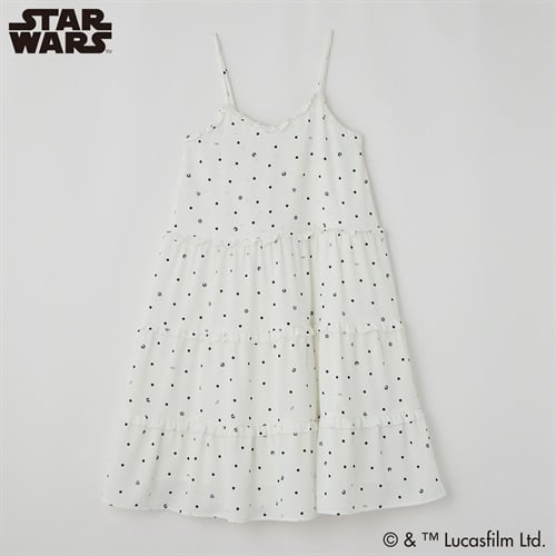 スター・ウォーズキャミワンピース レディス Doublefocus(ダブルフォーカス)(シロ-S)