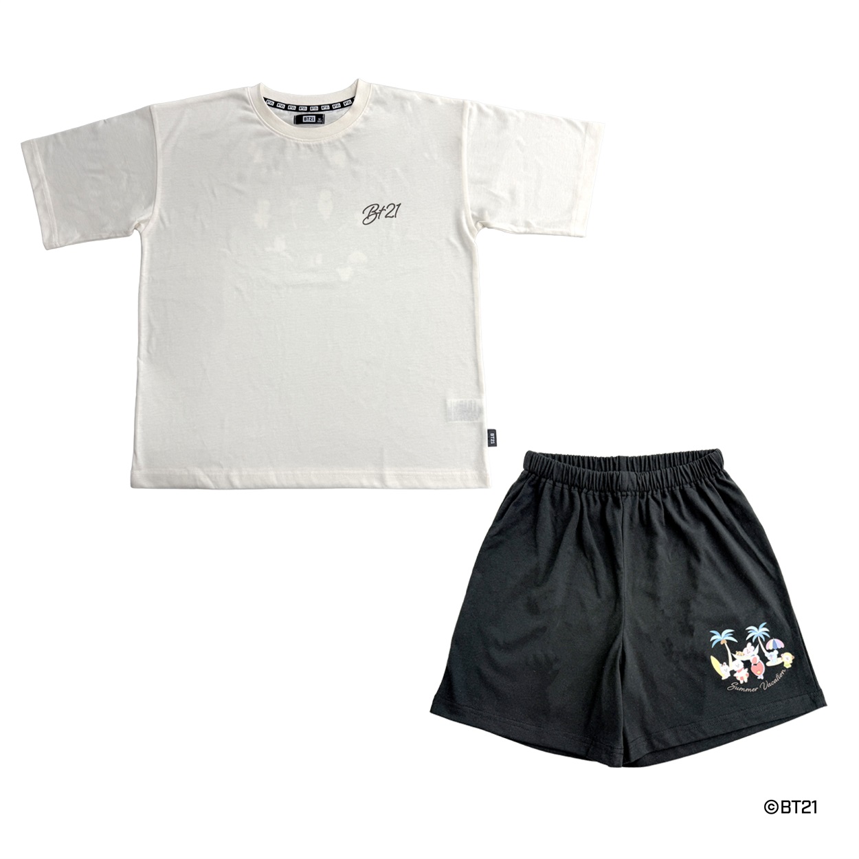 BT21 天竺上下セット レディス Doublefocus(ダブルフォーカス)(シロ-S)