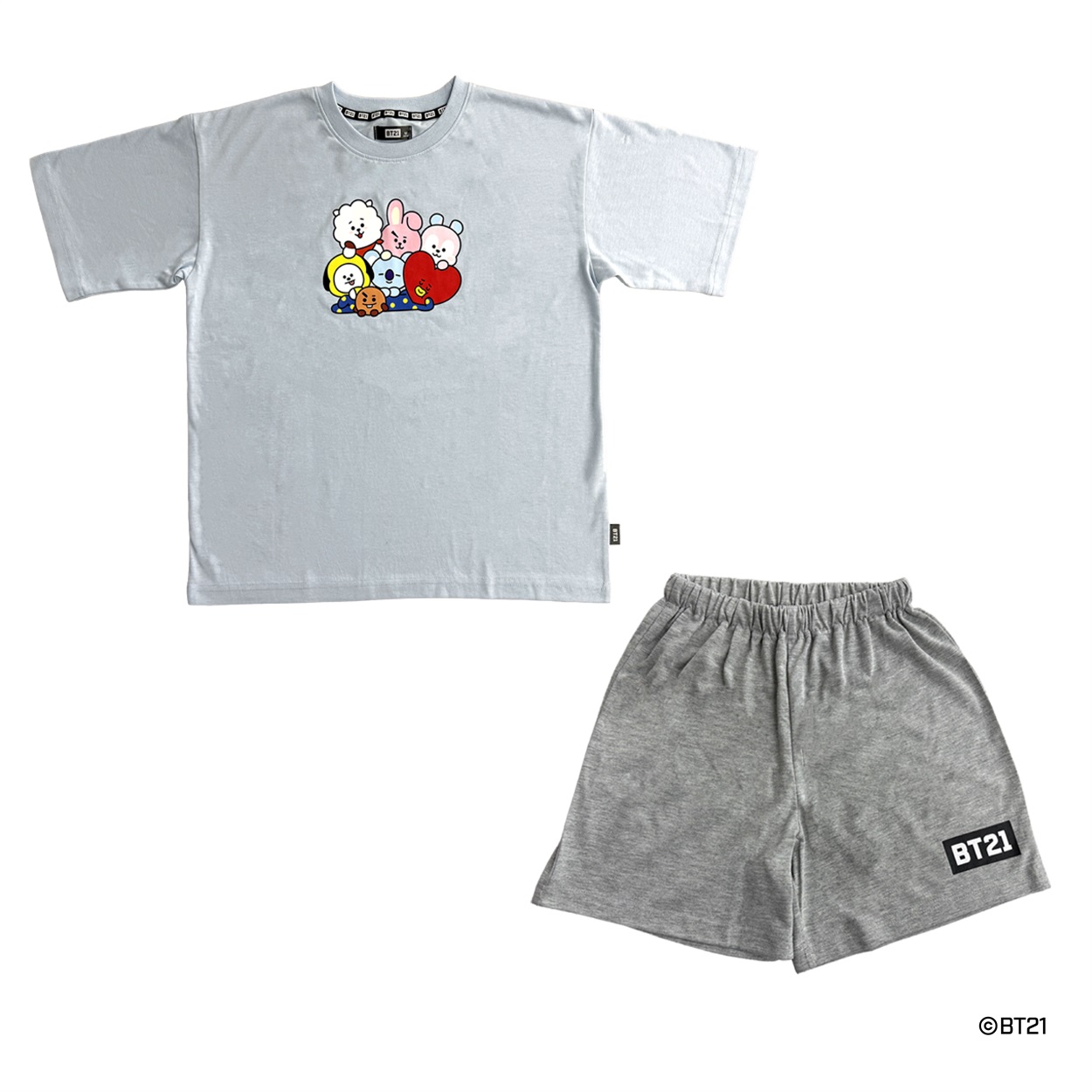 BT21 天竺上下セット レディス Doublefocus(ダブルフォーカス)(ウスアオ-M)