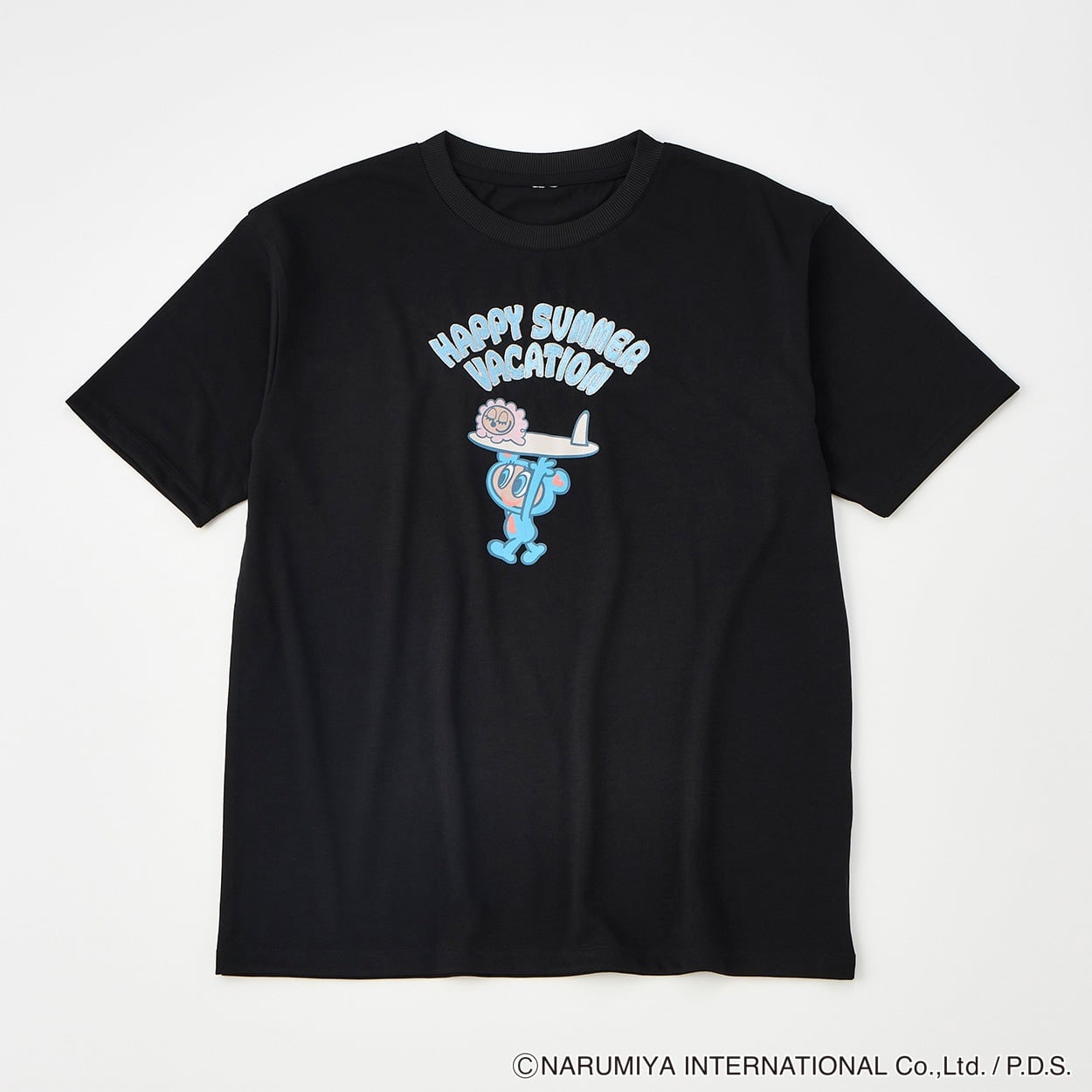 エンジェルブルー日焼けナカムラくんTシャツ レディス Doublefocus(ダブルフォーカス)(クロ-S)