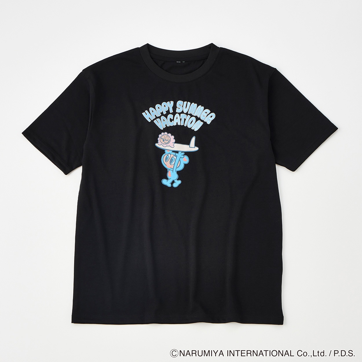 エンジェルブルー日焼けナカムラくんTシャツ レディス Doublefocus(ダブルフォーカス)(クロ-M)