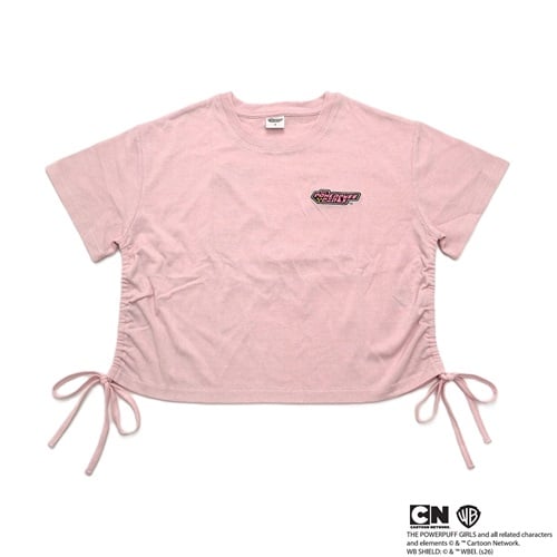 パワーパフガールズ 脇シャーリングTシャツ レディス Doublefocus(ダブルフォーカス)(ウスアカ-S)