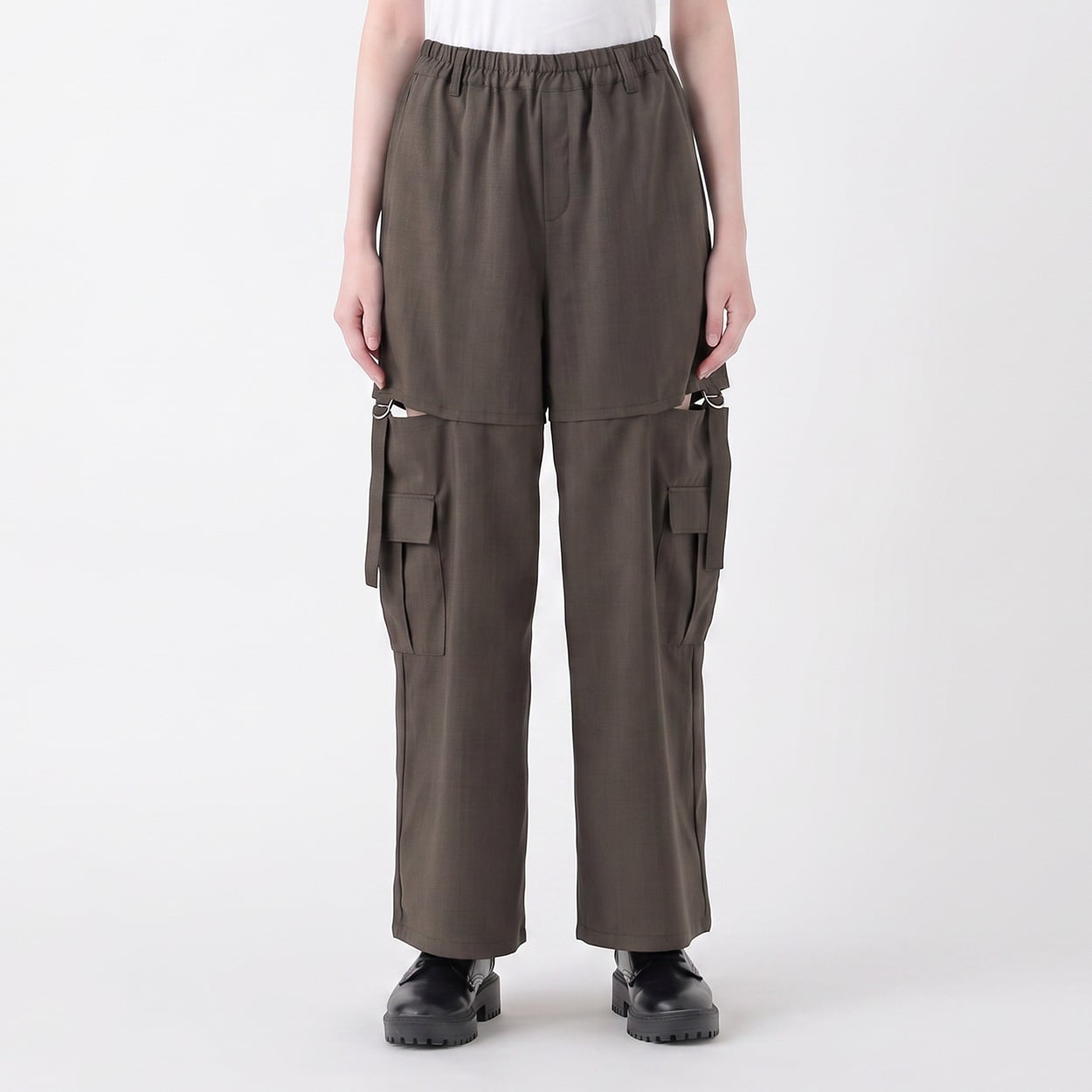 カッティングパンツ レディス Doublefocus(ダブルフォーカス)(チャ-S)