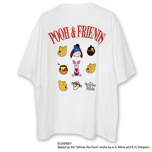 くまのプーさん/9連Tシャツ ユニセックス Doublefocus(ダブルフォーカス)