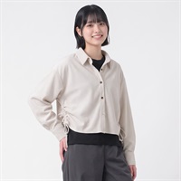 コーデュロイシャツアンサンブル レディス Doublefocus(ダブルフォーカス)(アイボリー-S)