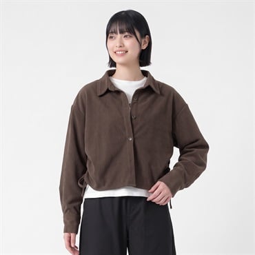コーデュロイシャツアンサンブル レディス Doublefocus(ダブルフォーカス)(チャ-S)