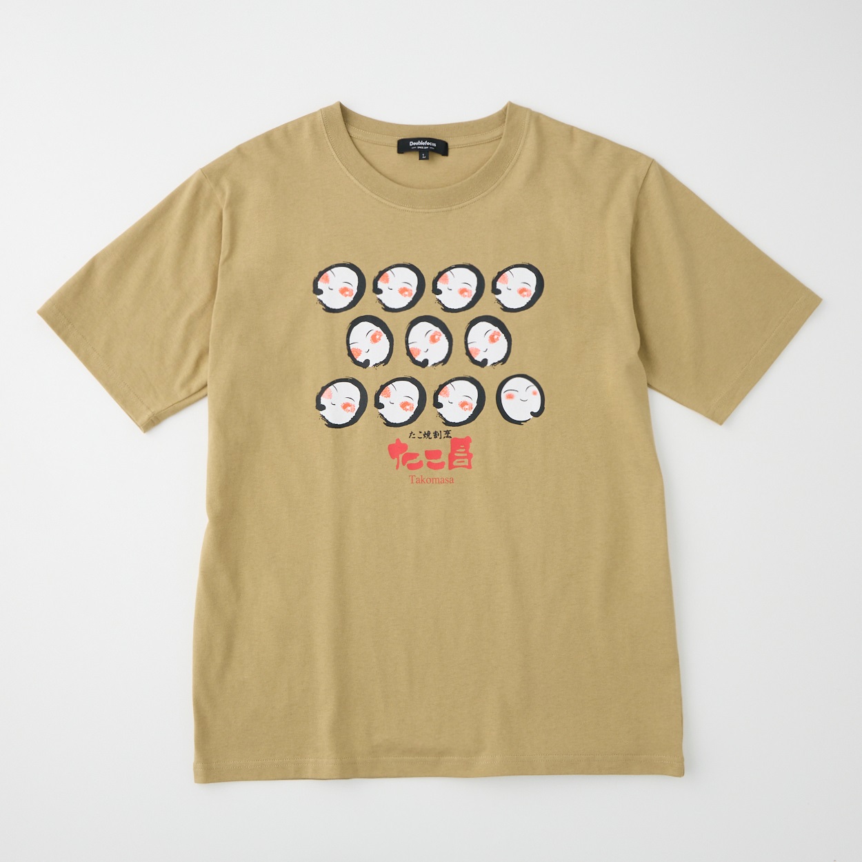 たこも 企業コラボTシャツ(元祖たこ昌) Doublefocus (ダブルフォーカス