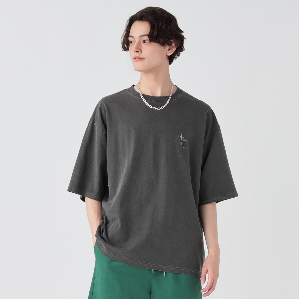 メン100ピグメントTシャツ ユニセックス Doublefocus (ダブル