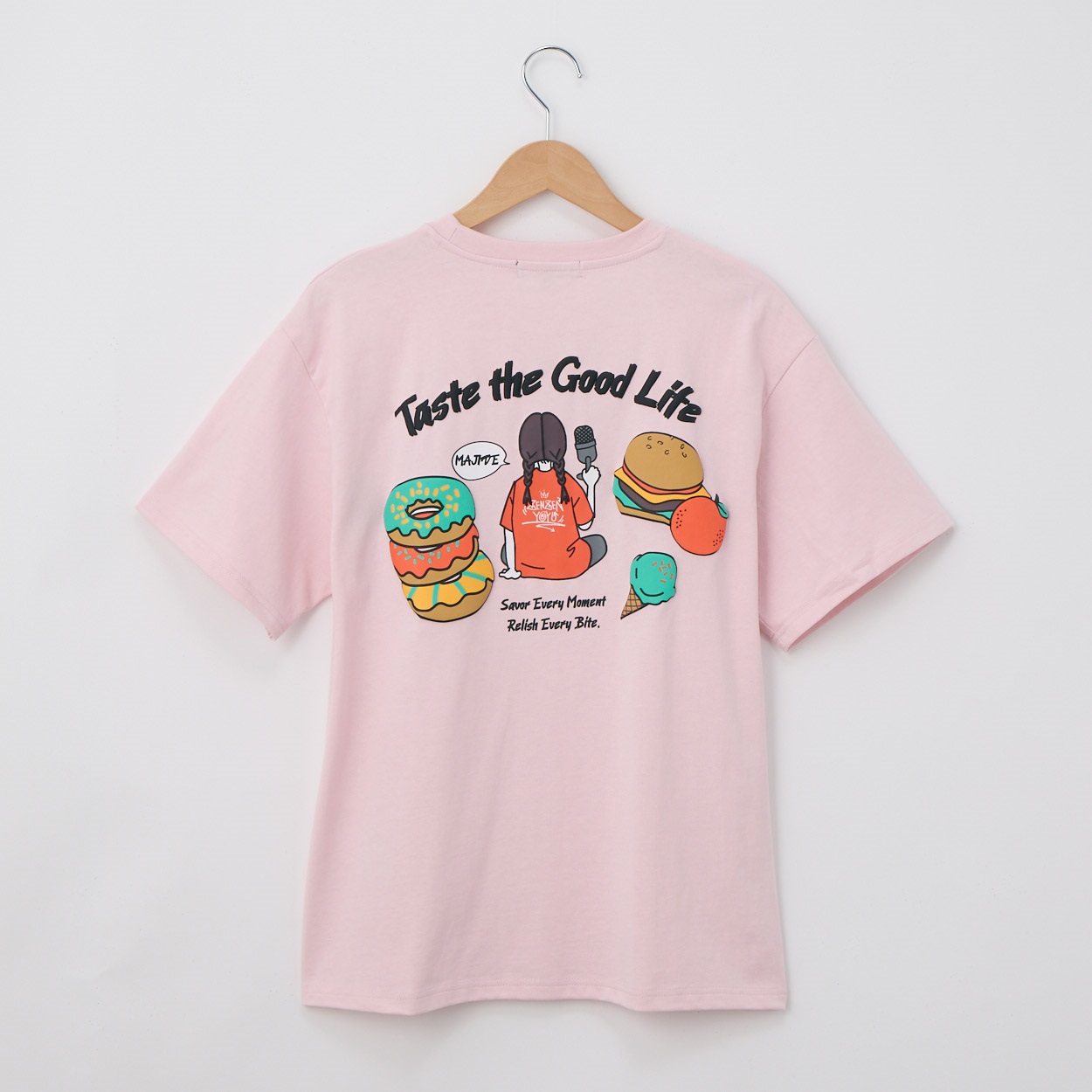 あやんぬ後ろ姿Tシャツ ユニセックスDoublefocus (ダブルフォーカス)(ピンク-M)