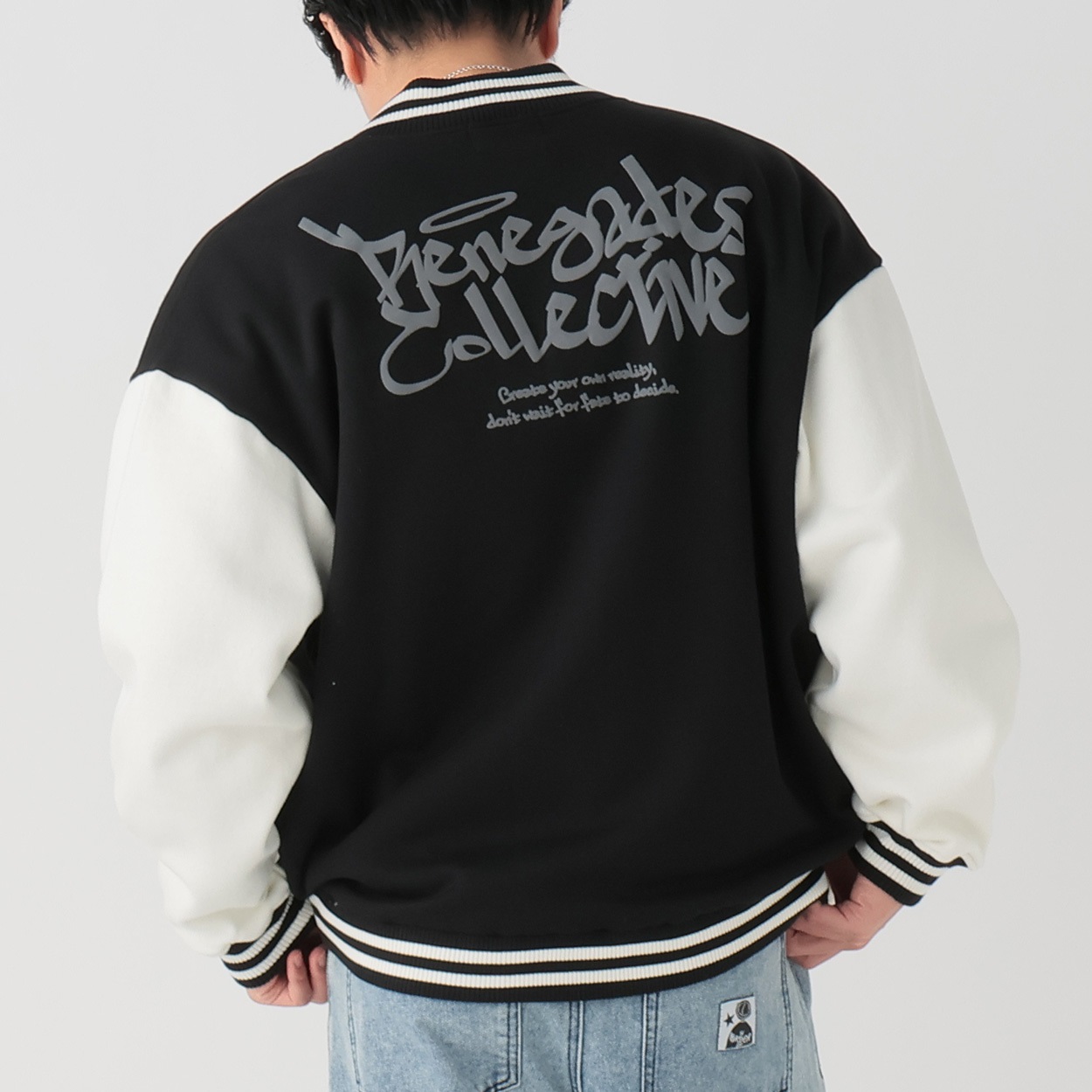 裏起毛カットスタジャン メンズ Doublefocus(ダブルフォーカス