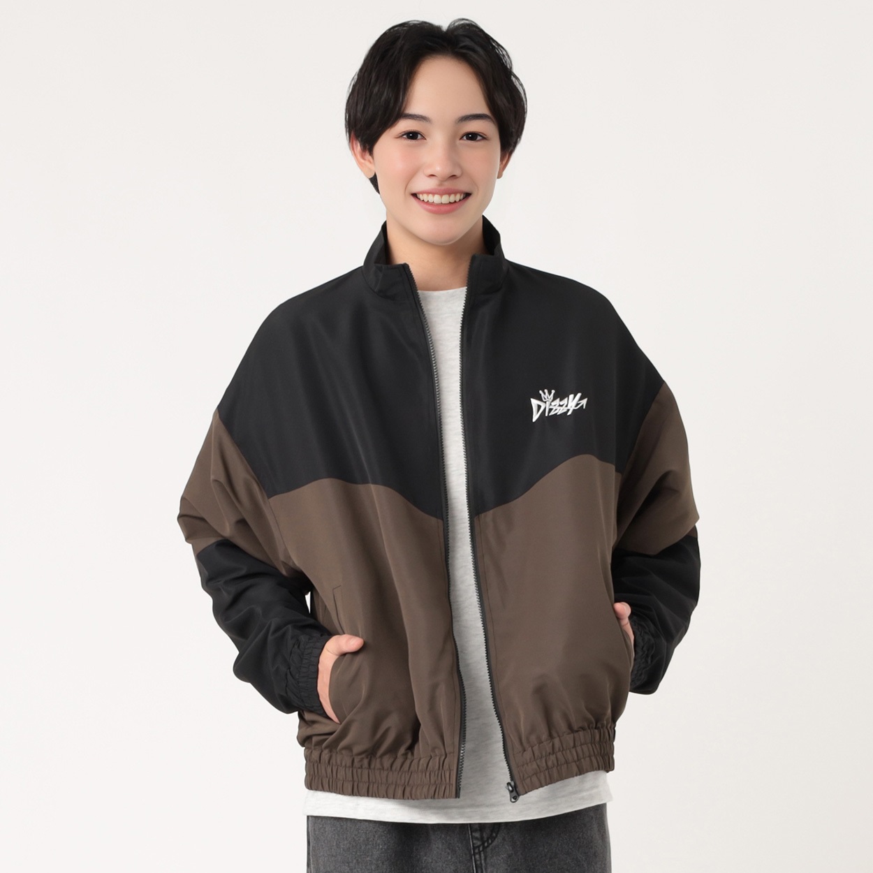 DIZZY切替ブルゾン メンズ Doublefocus (ダブルフォーカス