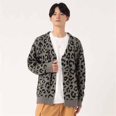askyy レオパードカーディガン ACレオパードカーディガン メンズ Doublefocus (ダブルフォーカス