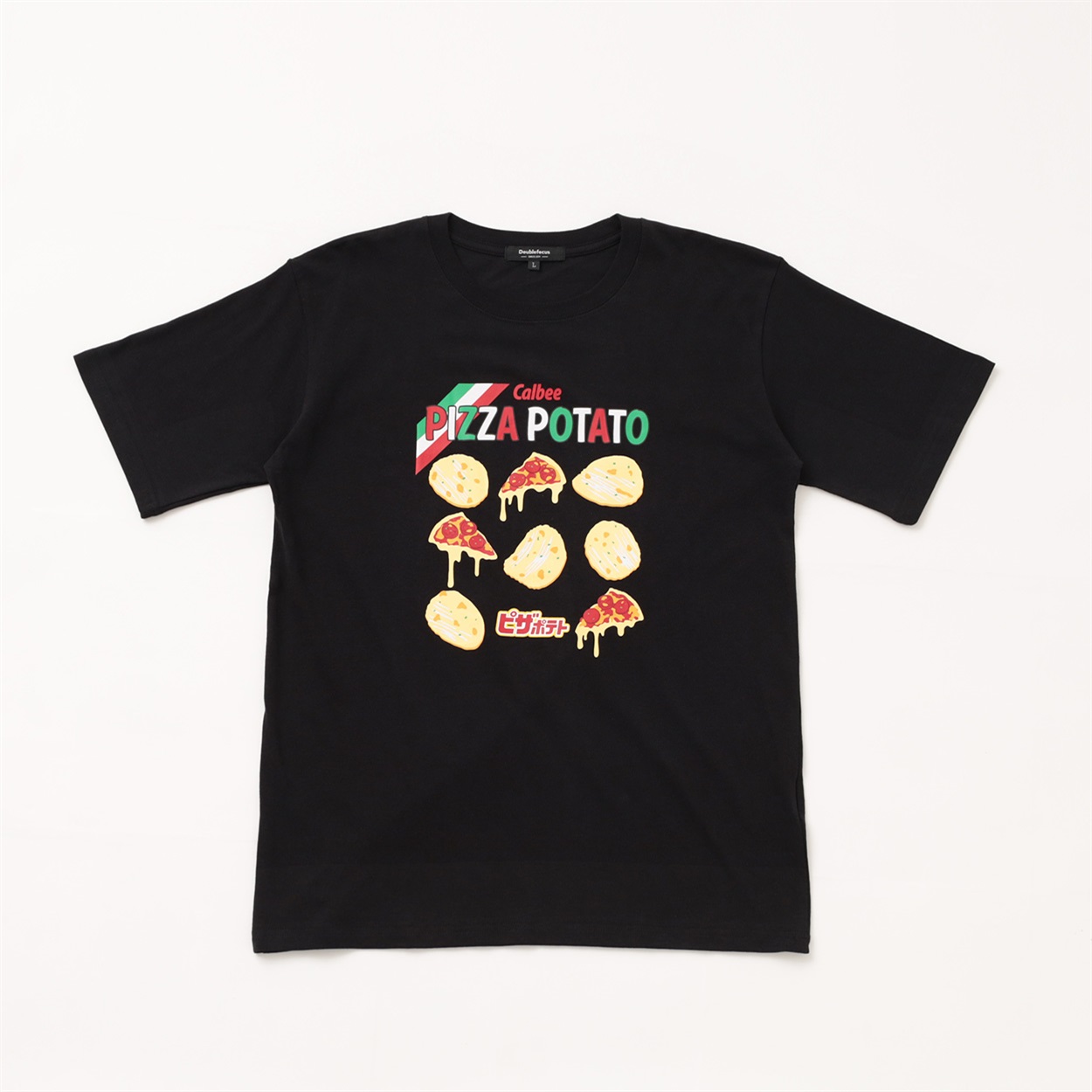 復刻企業コラボTシャツ[ピザポテト] メンズ Doublefocus (ダブル