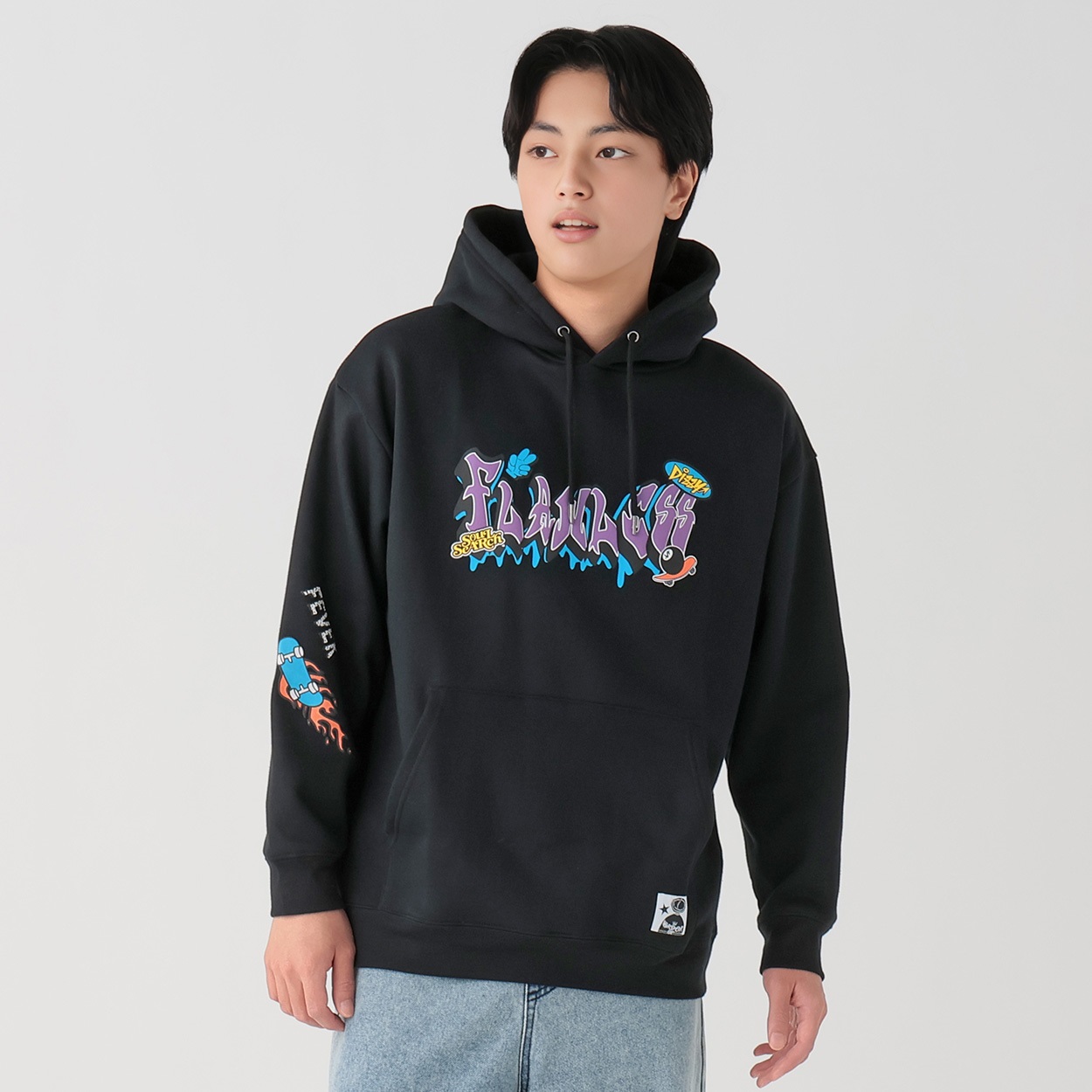 DIZZY裏起毛プルパーカ メンズ Doublefocus(ダブルフォーカス