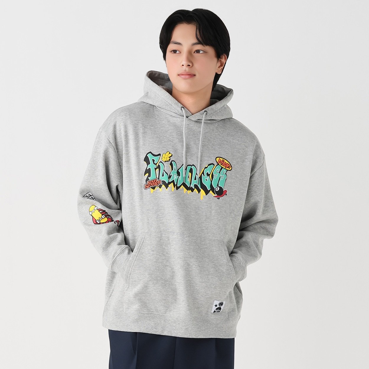 DIZZY裏起毛プルパーカ メンズ Doublefocus(ダブルフォーカス