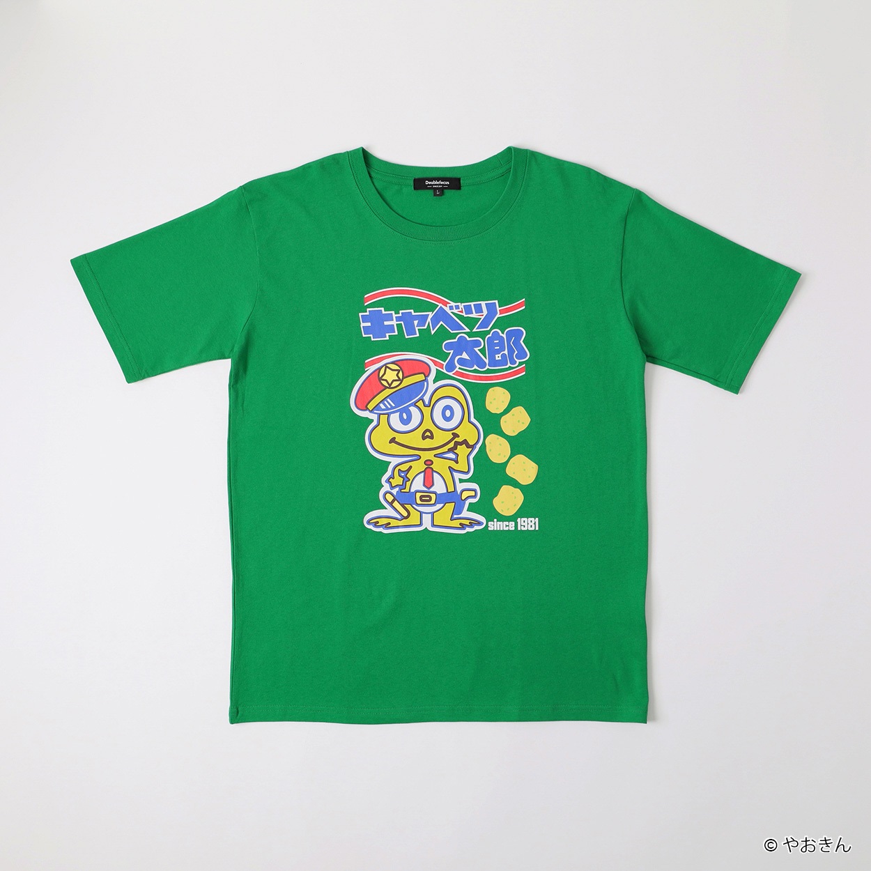 企業コラボTシャツ[キャベツ太郎] メンズ Doublefocus(ダブルフォーカス)(ミドリ-XL)