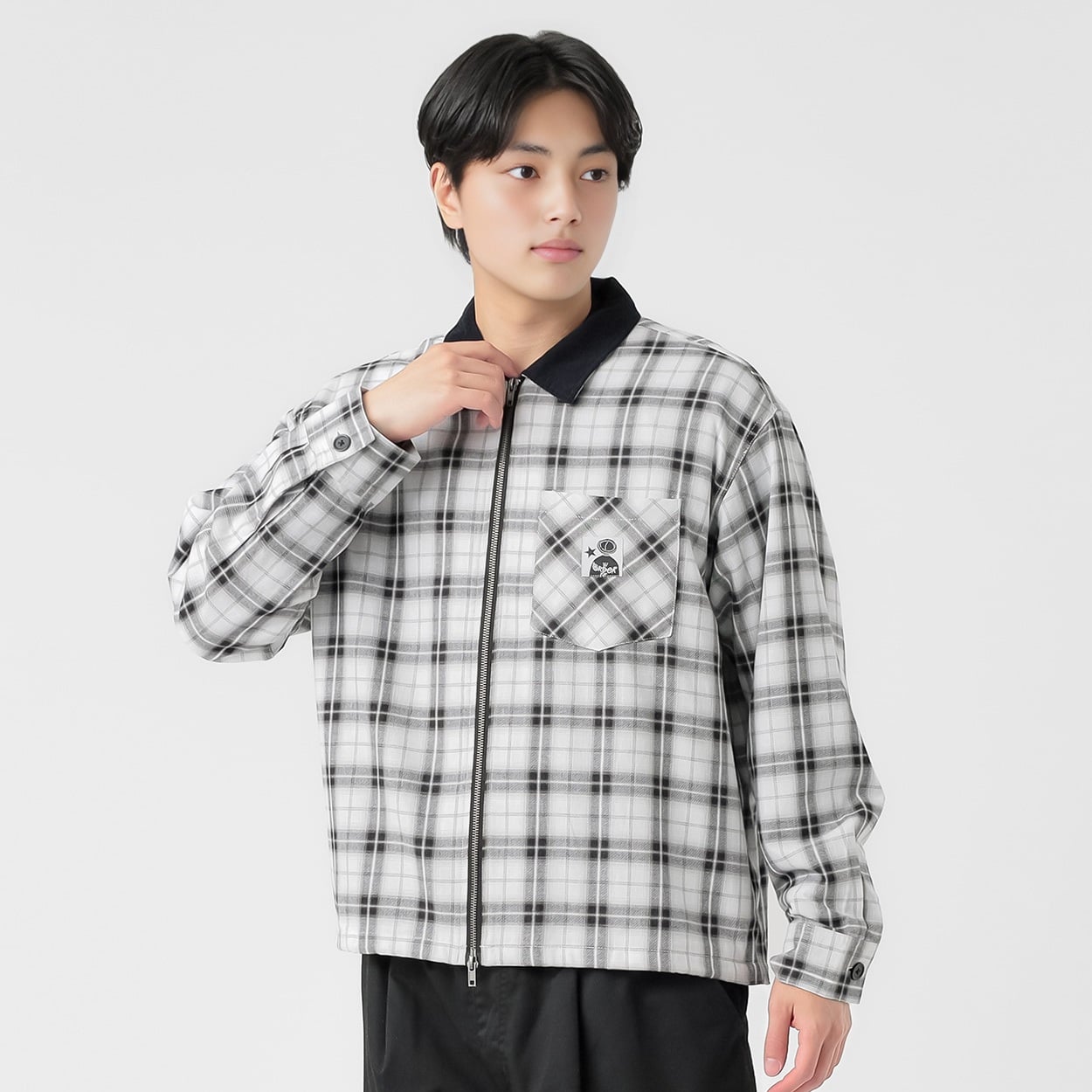 DIZZYダブルジップシャツ メンズ Doublefocus(ダブルフォーカス