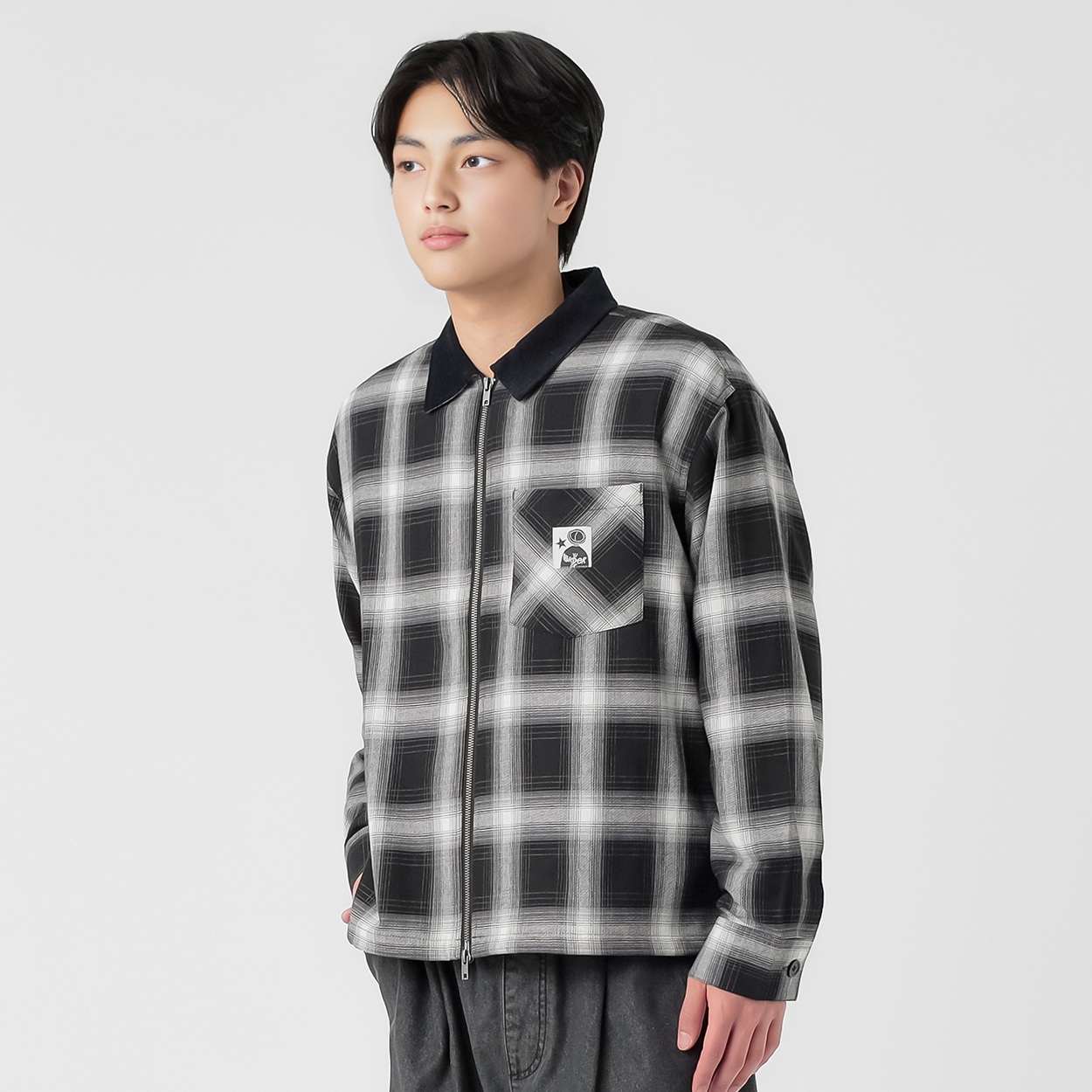 DIZZYダブルジップシャツ メンズ Doublefocus(ダブルフォーカス