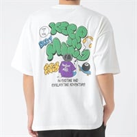 DIZZYビッグロゴ半袖Tシャツ メンズ Doublefocus(ダブルフォーカス)(シロ-S)