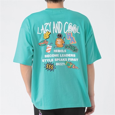 DIZZY後ろ総柄半袖Tシャツ メンズ Doublefocus(ダブルフォーカス
