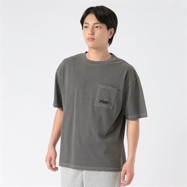 DIZZYピグメント半袖Tシャツ メンズ Doublefocus(ダブルフォーカス)(クロ-S)