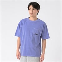 DIZZYピグメント半袖Tシャツ メンズ Doublefocus(ダブルフォーカス)(ウスムラサキ-S)