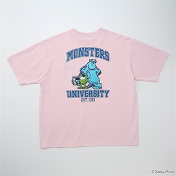 MONSTERS, INC/サリー、マイク/モンスターズインク半袖Tシャツ メンズ Doublefocus(ダブルフォーカス)(ウスアカ-S)