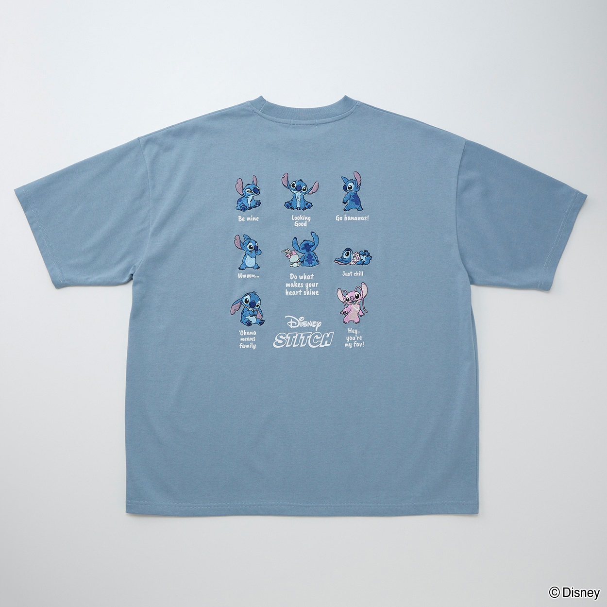 STITCH/スティッチ/スティッチ後並び半袖Tシャツ メンズ Doublefocus