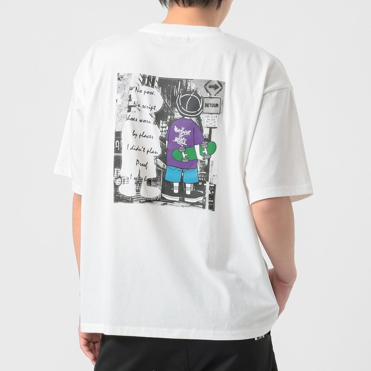 DIZZYシルエット半袖Tシャツ メンズ Doublefocus(ダブルフォーカス