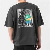 DIZZYシルエット半袖Tシャツ メンズ Doublefocus(ダブルフォーカス)(チャコ－ルグレ－-S)