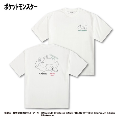 半袖Tシャツ(カビゴン＆ピカチュウ)(TVアニメ「ポケットモンスター」) 　Doublefocus(ダブルフォーカス)