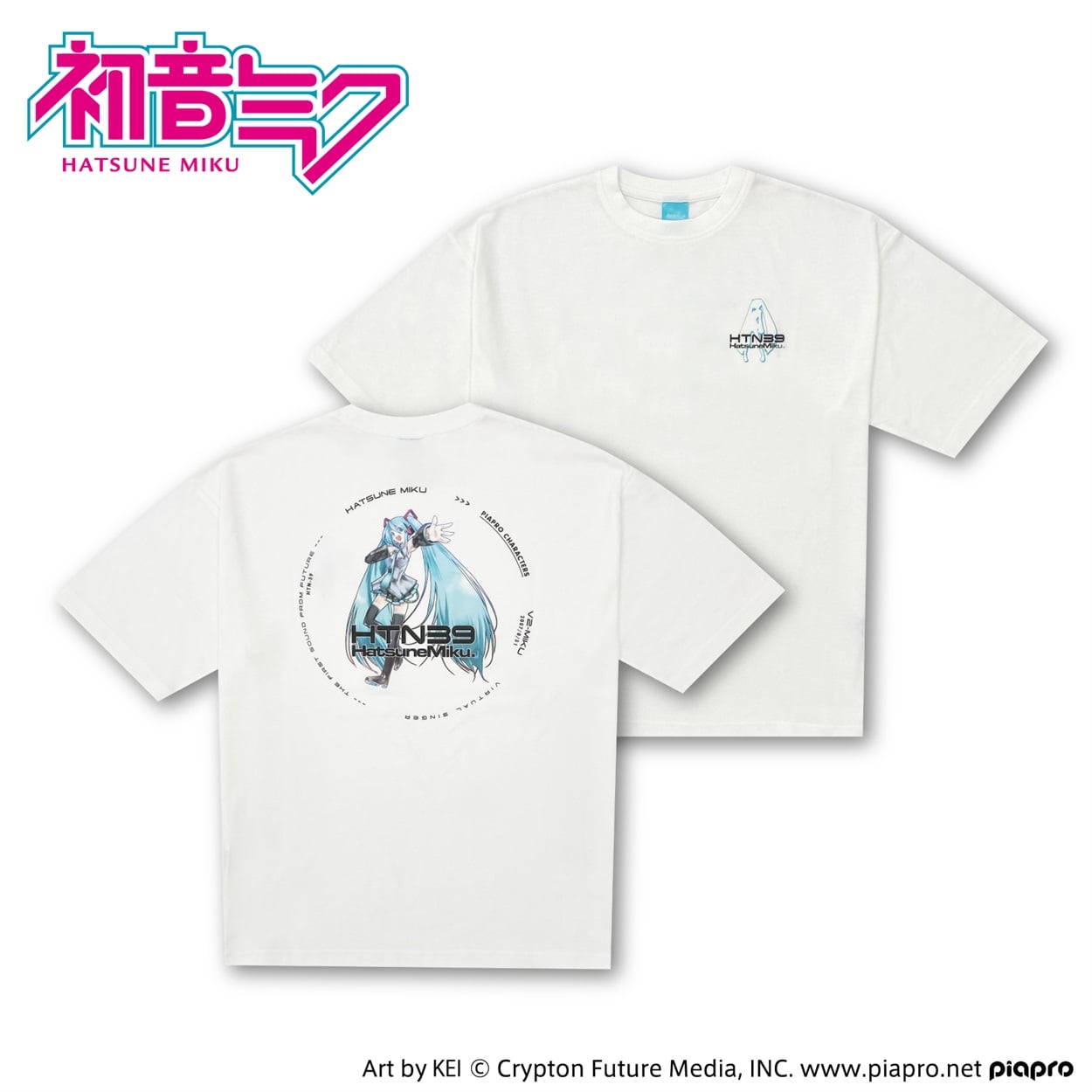初音ミク」バックサークルTシャツ Doublefocus(ダブルフォーカス