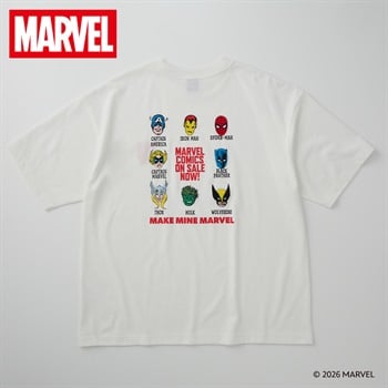 シアターグラフィックTシャツ メンズ Doublefocus(ダブルフォーカス)(シロ(マーベルB)-S)