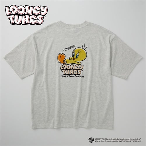 シアターグラフィックTシャツ メンズ Doublefocus(ダブルフォーカス)(Ａシロ(トウィーティ)-S)