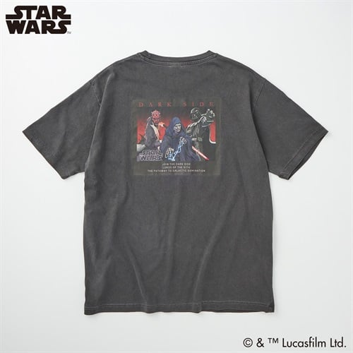 スター・ウォーズ ダークサイドピグメントTシャツ メンズ Doublefocus(ダブルフォーカス)