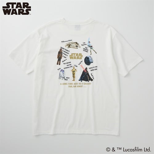 スター・ウォーズ 飛び刺繍半袖Tシャツ メンズ Doublefocus(ダブルフォーカス)