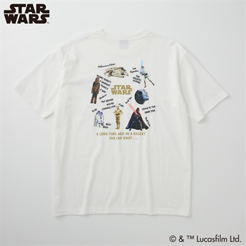 スター・ウォーズ 飛び刺繍半袖Tシャツ メンズ Doublefocus(ダブル
