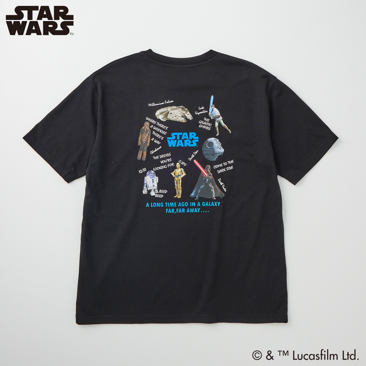 スター・ウォーズ 飛び刺繍半袖Tシャツ メンズ Doublefocus(ダブル