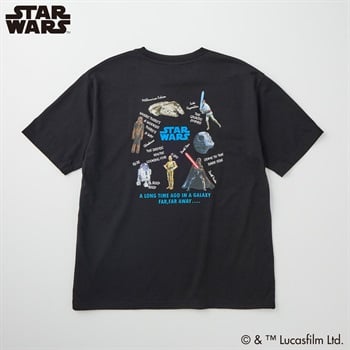 スター・ウォーズ 飛び刺繍半袖Tシャツ メンズ Doublefocus(ダブル