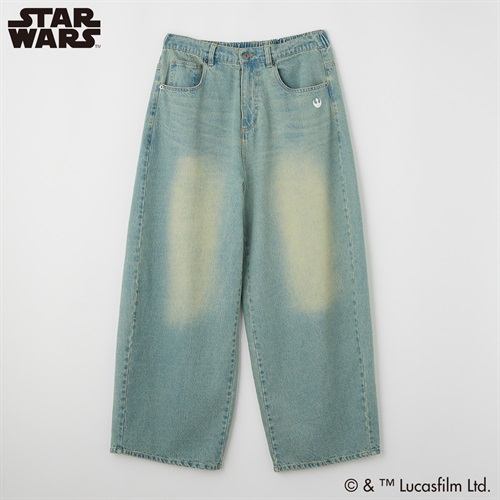 スター・ウォーズ デニムロングパンツ メンズ Doublefocus(ダブルフォーカス)(ウスアオ-S)