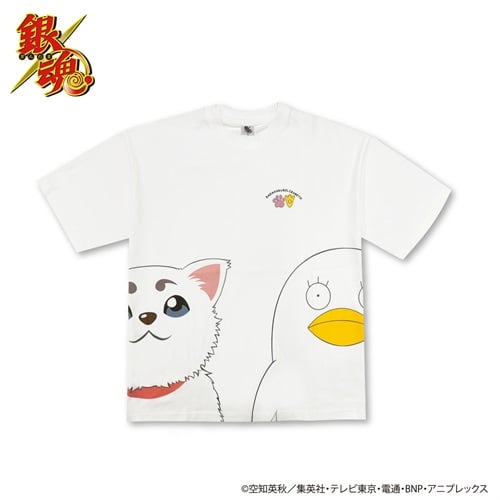 「定春＆エリザベス」半袖Tシャツ（TVアニメ『銀魂』） メンズ Doublefocus(ダブルフォーカス)