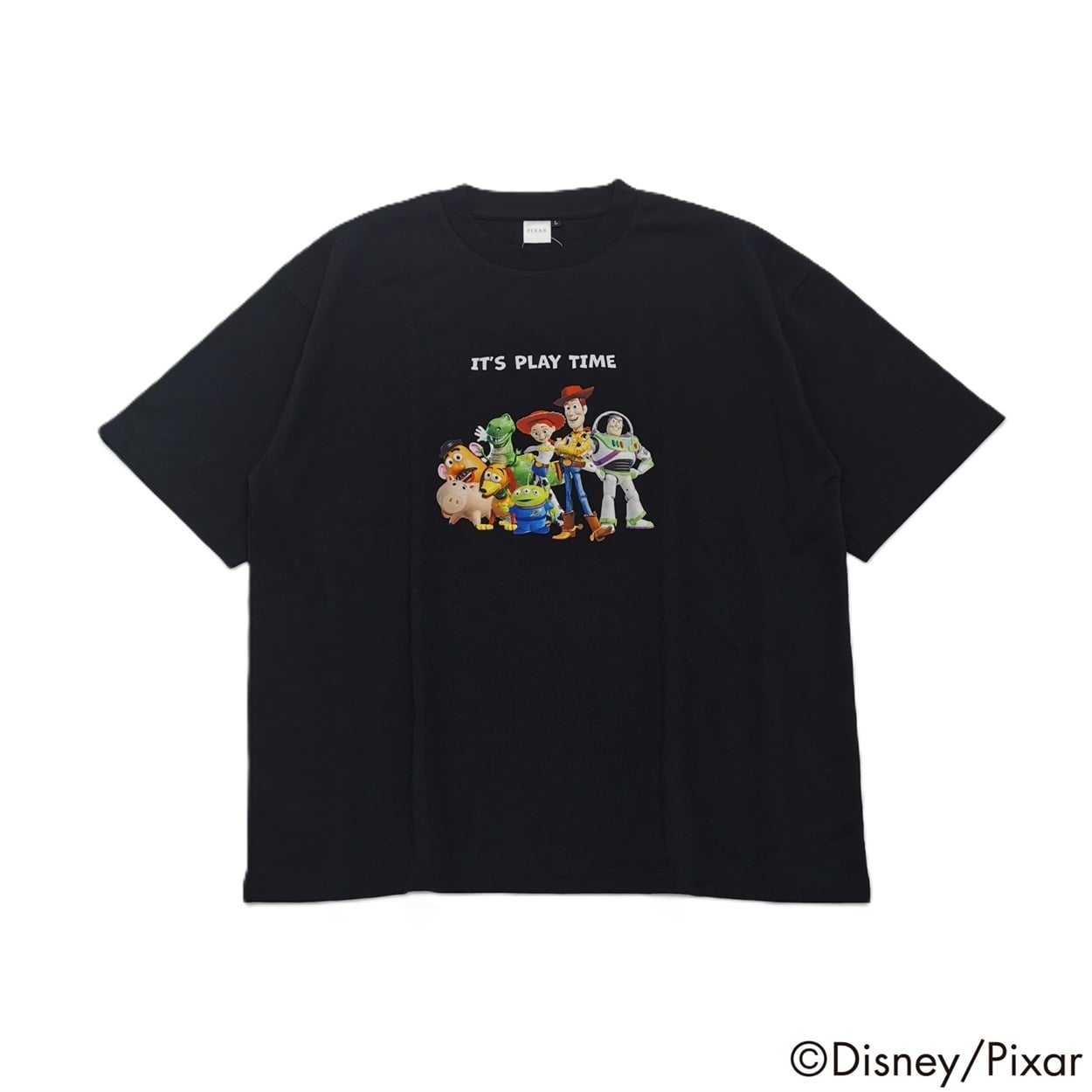 トイ・ストーリー 集合半袖Ｔシャツ メンズ Doublefocus(ダブルフォーカス)(クロ-L)