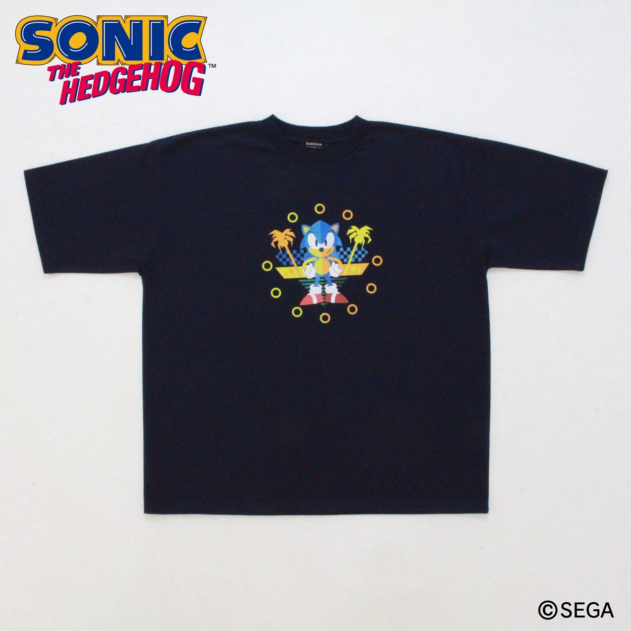 ソニック やしの木Tシャツ メンズ Doublefocus(ダブルフォーカス)(コイアオ-L)